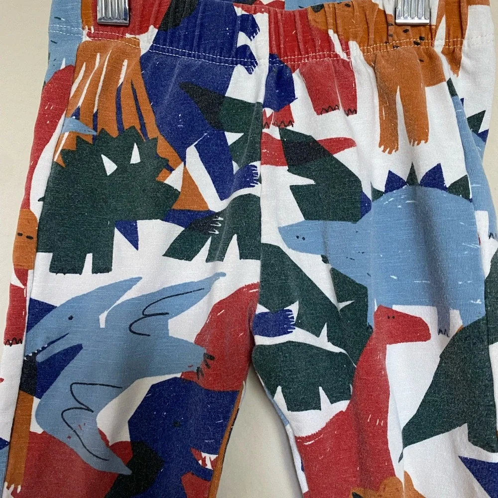 Zara 2-3T Animal Dinosaur multi color print legging - Picture 3 of 5